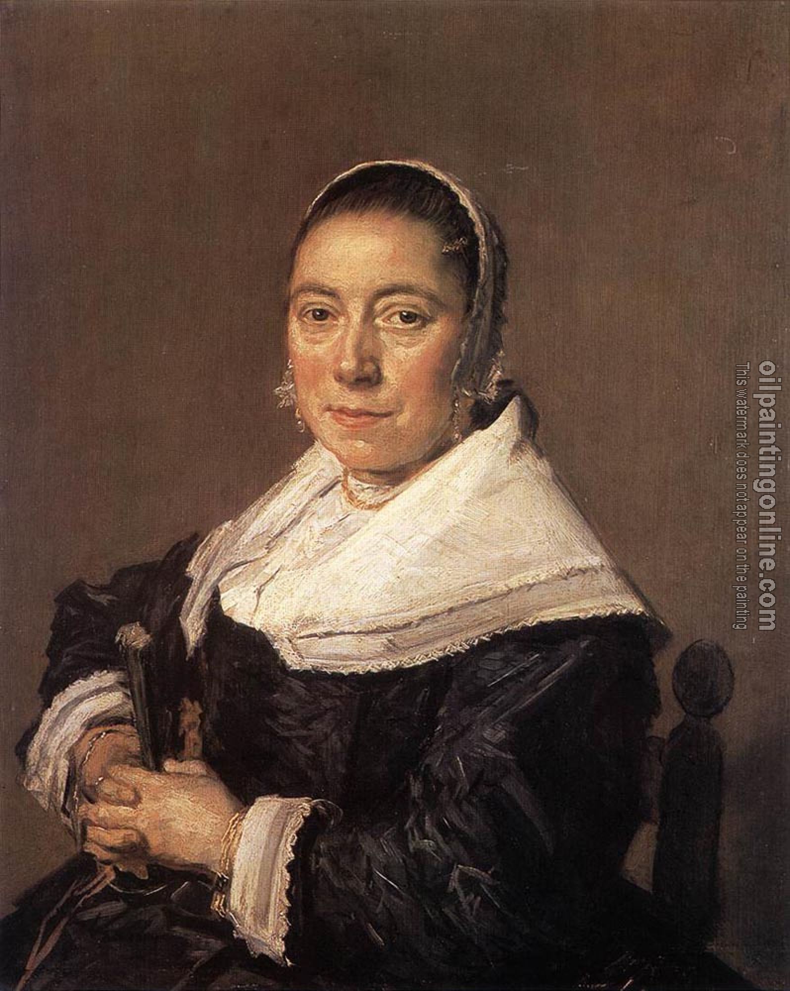 Hals, Frans - Portrait Of A Seated Woman Presumedly Maria Veratti